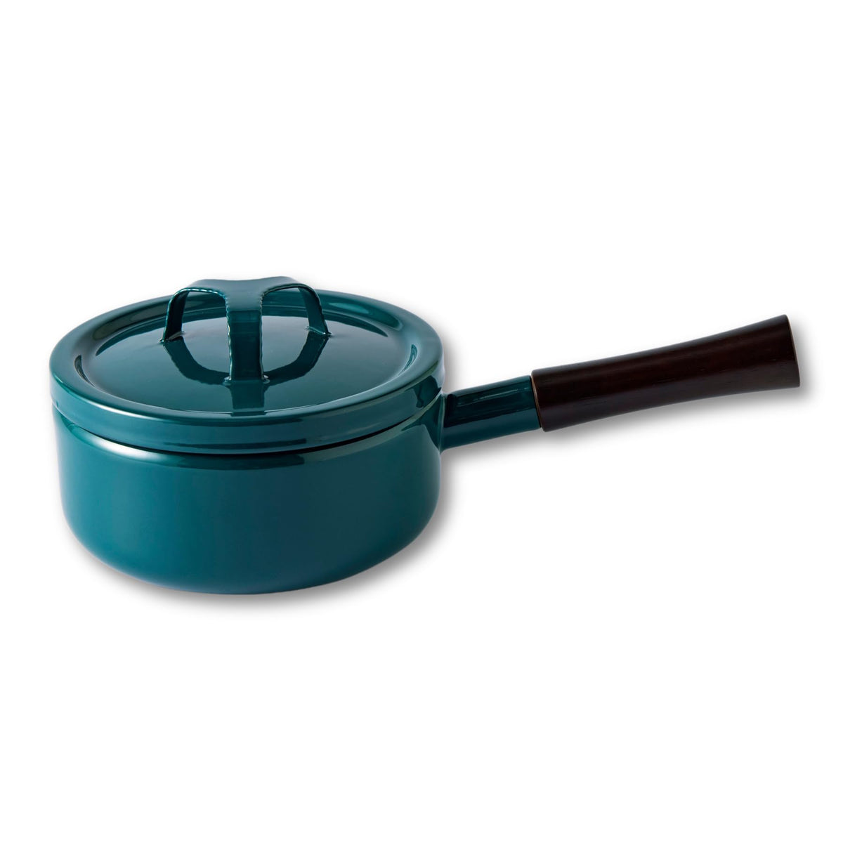 TakumiJAPAN TKM-18S.G Single Handled Pot, 7.1 inches (18 cm), Iron Green, Enamel, Induction Compatible, Gas Safe, Dishwasher Safe, 2.2 L., Boiled Food, Warm, Stain Resistant, Green, Enamel