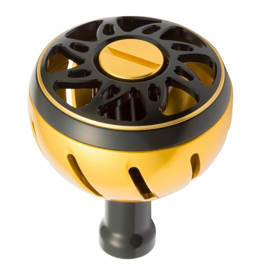 Daiwa SLP Works Handle Knob, SLPW Aluminum Round Knob, Large, Electric and Bi-Axle Reel, Gold Reel