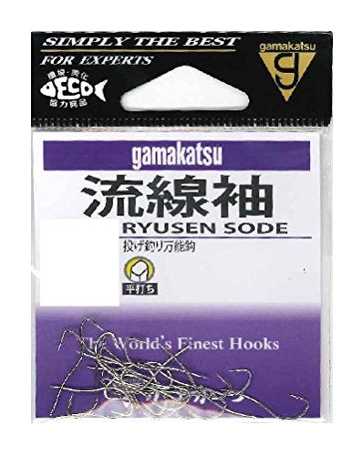 Gamakatsu Streamlined Sleeve Hook, White, No. 7 Fishing Hook