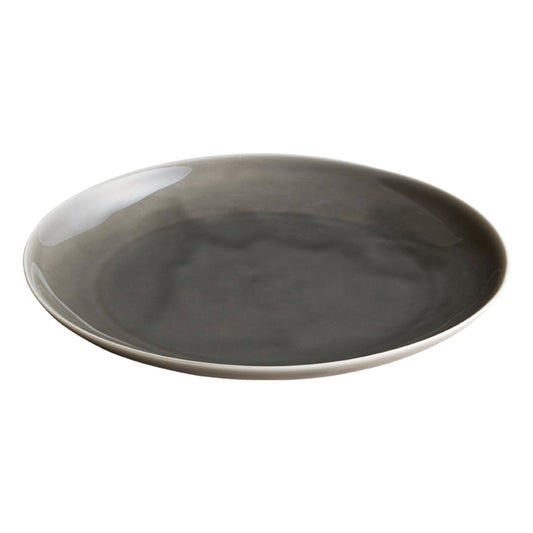 Kinto 34870 ATELIER TETE Plate, 9.3 inches (235 mm), Light Gray