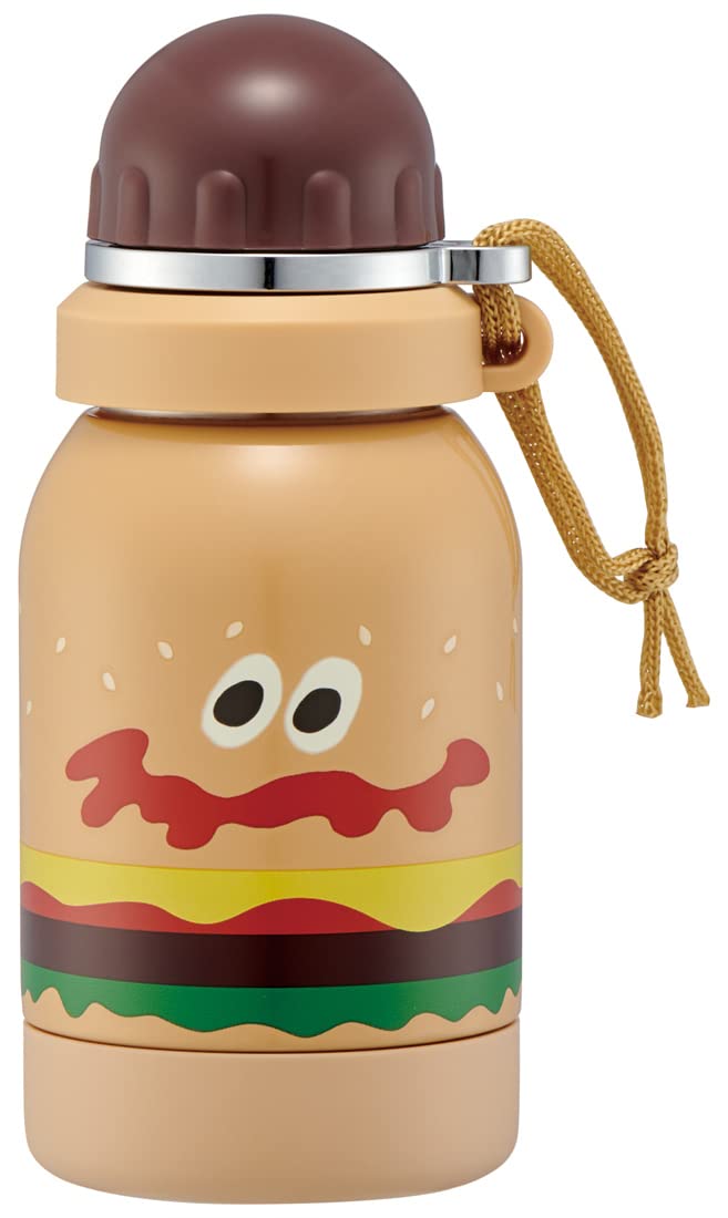 Skater SSSC4-A Single Layer Stainless Steel Bottle, 12.8 fl oz (380 ml), Room Temperature, Health, For Drinks, Burger Conx