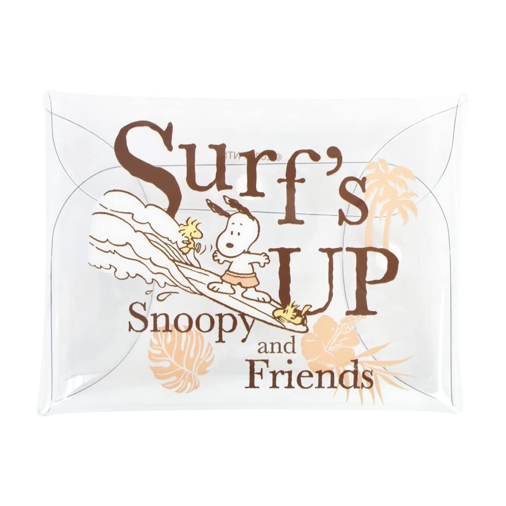SNOOPY(スヌーピー) Women Clear Multi-Case LL Surf Snoopy, SN & Friends (SPZ-2707), One Size
