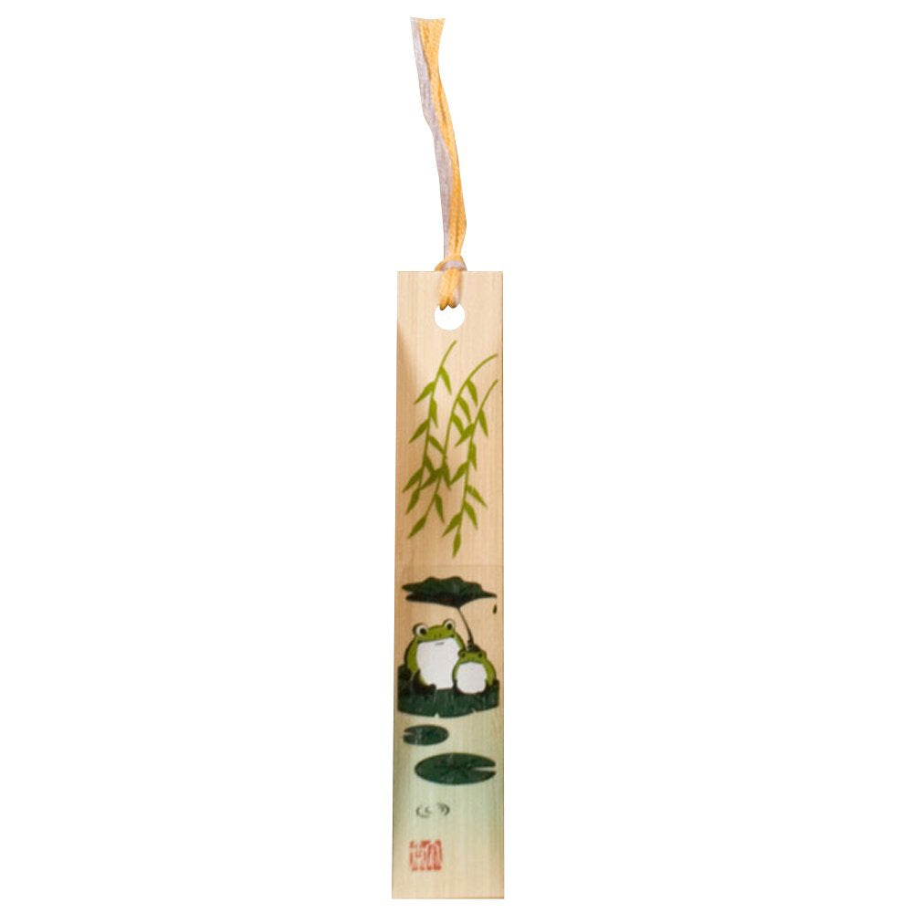 Yamasita Craft Bamboo Bookmark, Frog, Willow