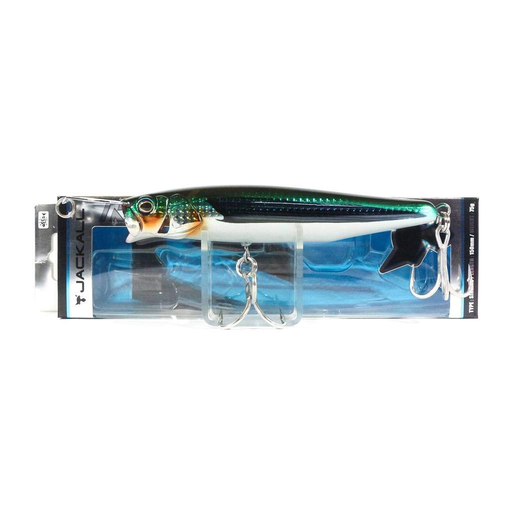 JACKALL 015P Popper Riser Bait, 5.9 inches (150 mm), 2.6 oz (75 g), Riser Biuo