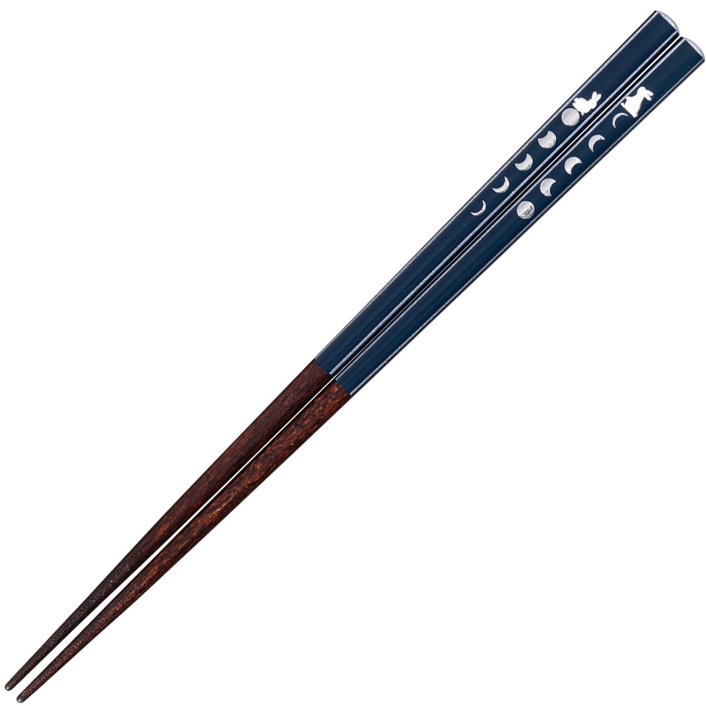 Sunlife H-06787 Gold Crest Chopsticks Adult Long Dishwasher Safe Calendar Rabbit Blue 9.1 inches (23 cm), Made in Japan