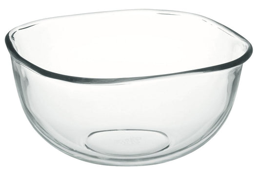 iwaki KBC337 Heat Resistant Glass Bowl, Square Shape, Outer Diameter 9.1 x 9.1 inches (23 x 23 cm), 3.3L