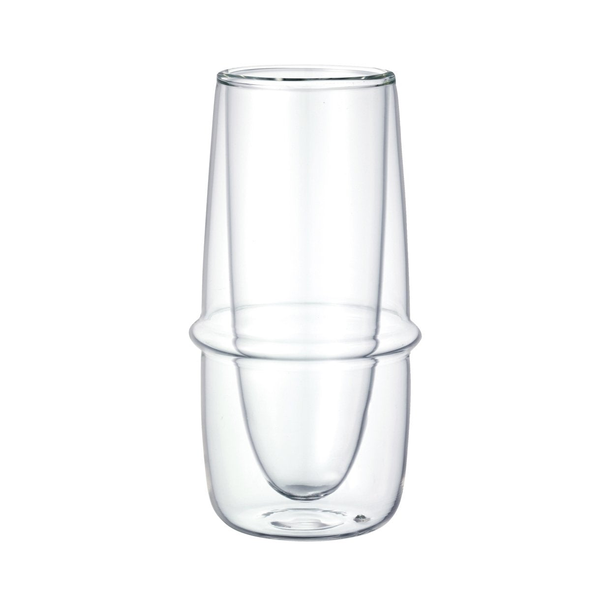 KINTO 23109 KRONOS Double Wall Champagne Glass, 5.3 fl oz (160 ml), Heat-resistant Glass, Microwave and Dishwasher Safe