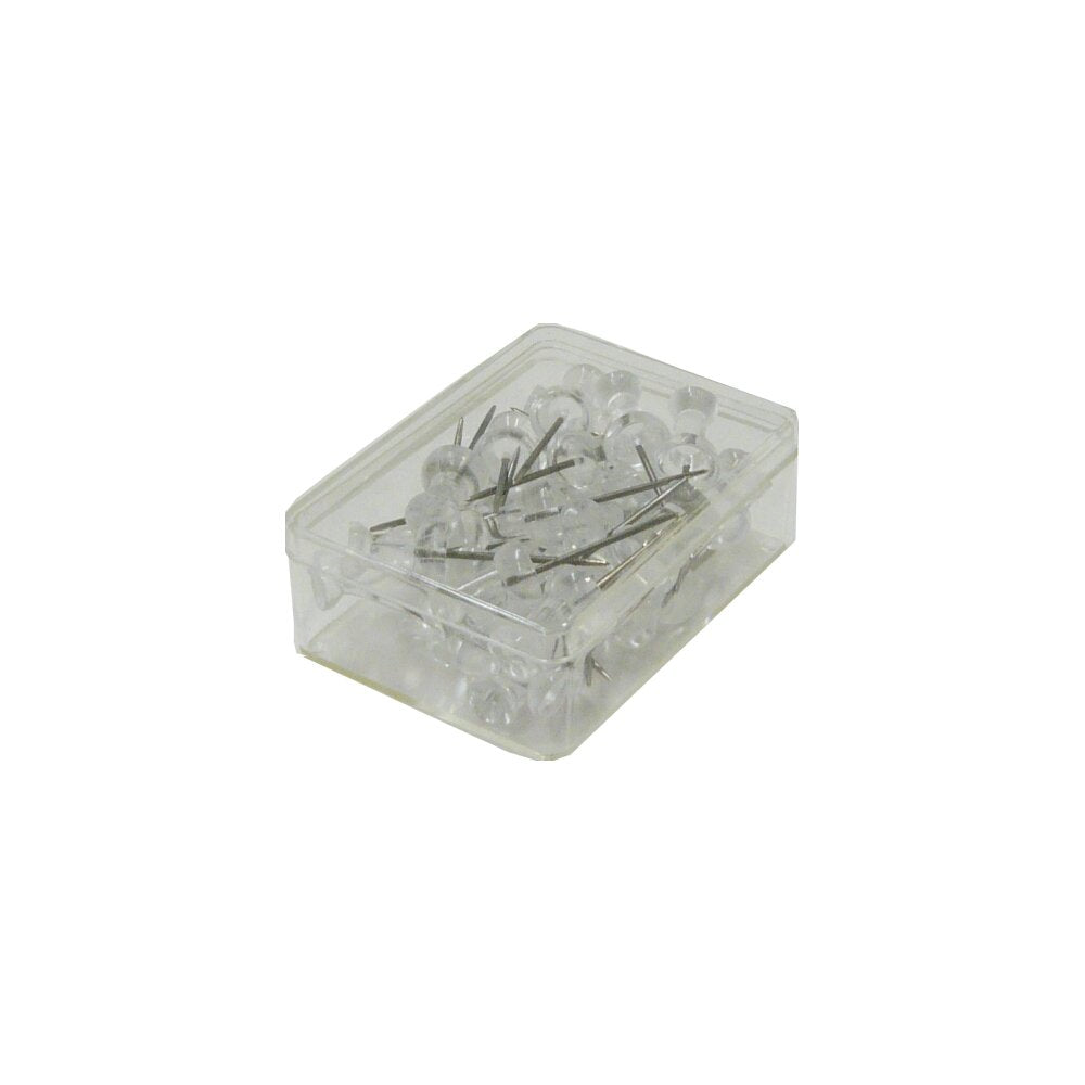 Belos DC-415 Dharma Thumb Tacks, Long, Commercial Use, 30 Pieces, Transparent