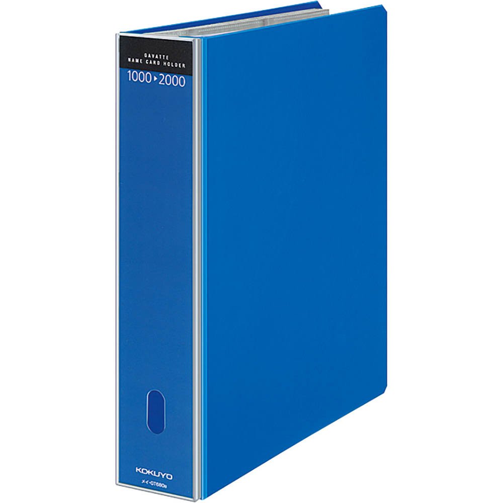 50 sheets accommodate up to 1,000 index seal title card with Mei-GT680B A4-S mount business card holder Kokuyogabatto Kawakami type blue (japan import)