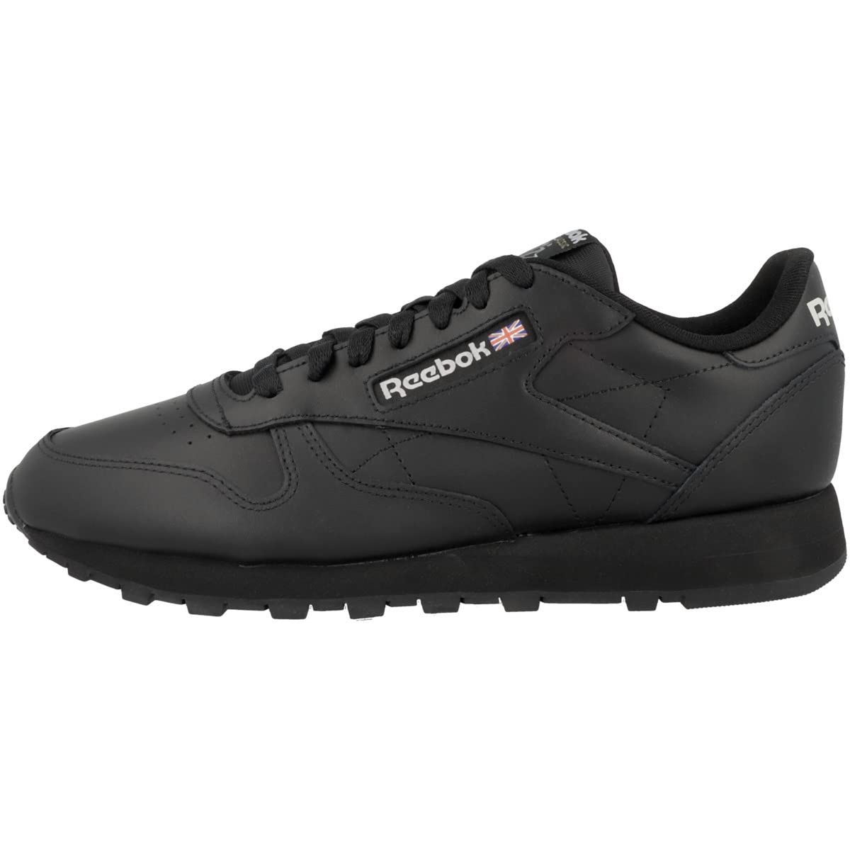 Reebok Classic Leather Mens Trainers, Core Black Core Black Pure Grey 5, 10 UK