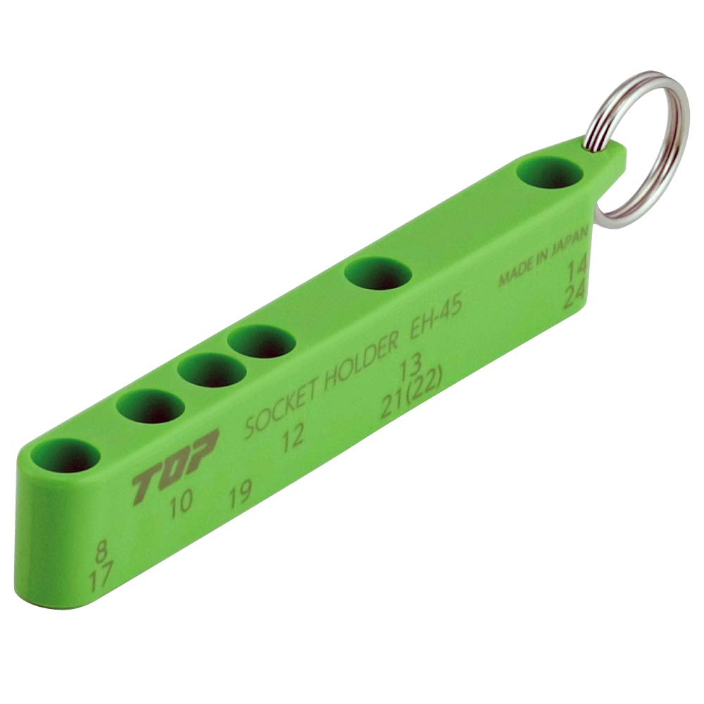 Top Industry (TOP) Tip Tool Holder, Bit Holder, For Hex Shanks, 0.25 inch (6.35 mm), Green EH-45G