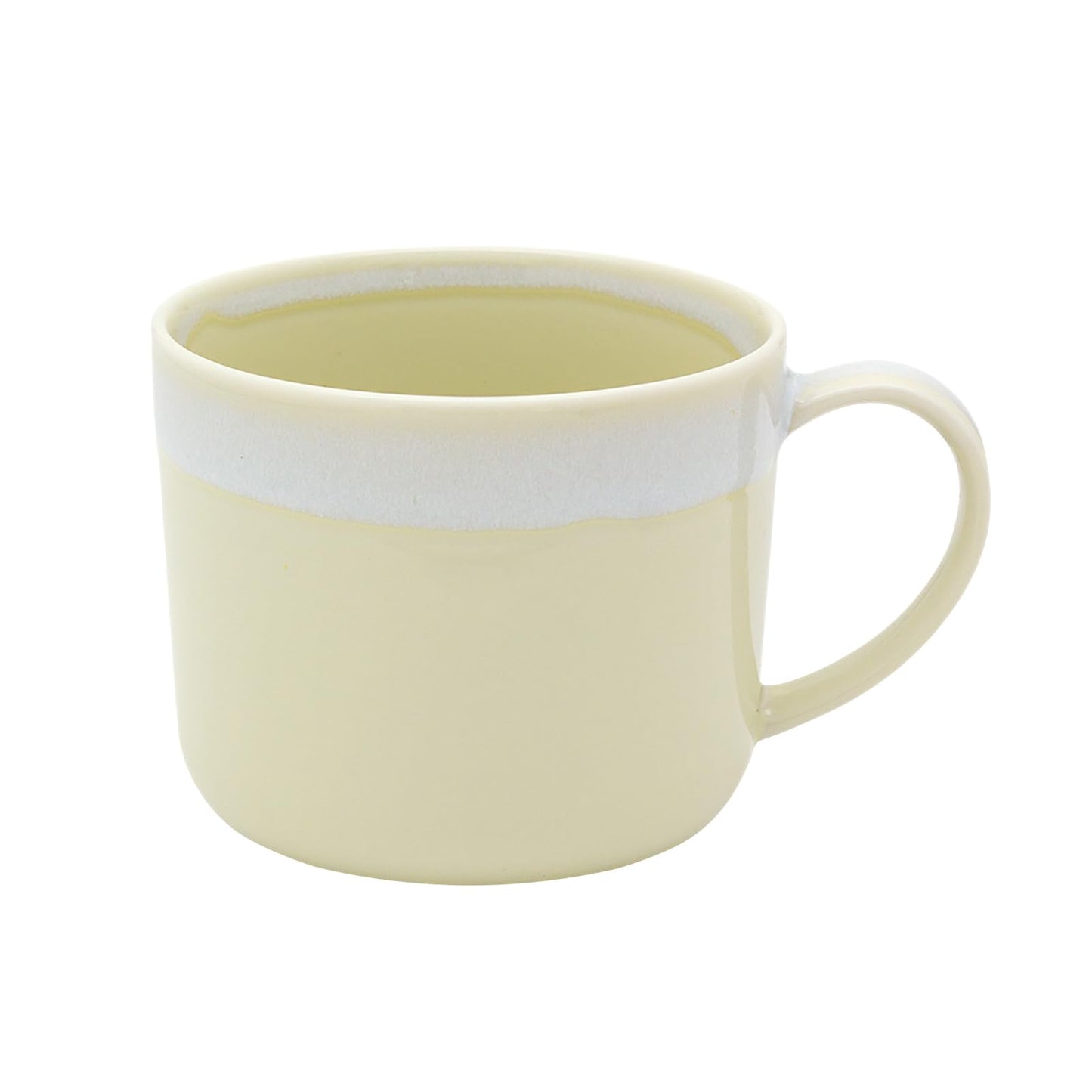 Mino Ware 6902-13 Mug, Cup, Approx. 12.8 fl oz (380 ml), Microwave, Dishwasher Safe, Smoky Flowers, Yellow, Made in Japan
