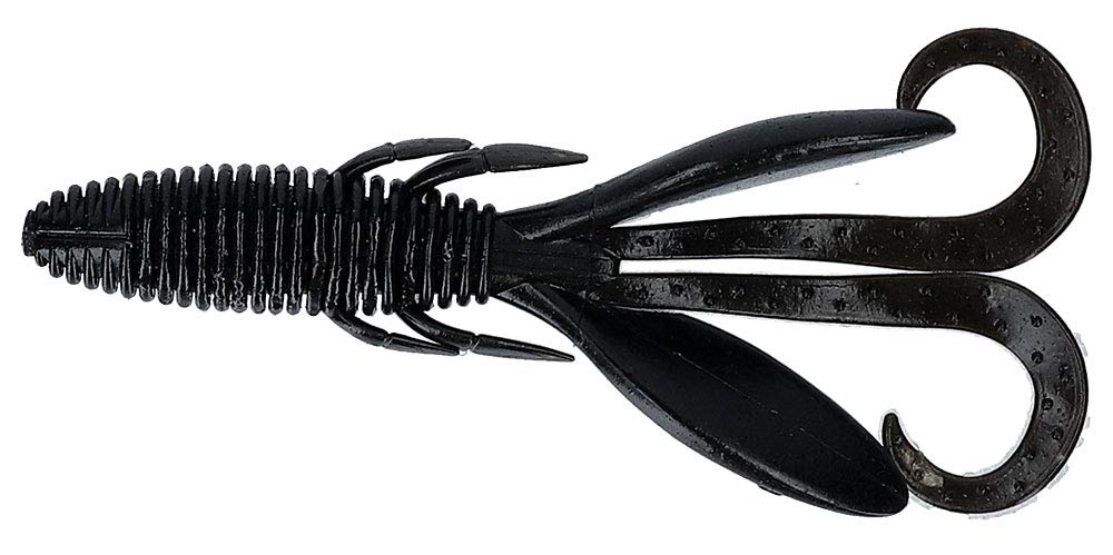 DAIWA Bass Worm Steese Hog 3.6" Black Lure