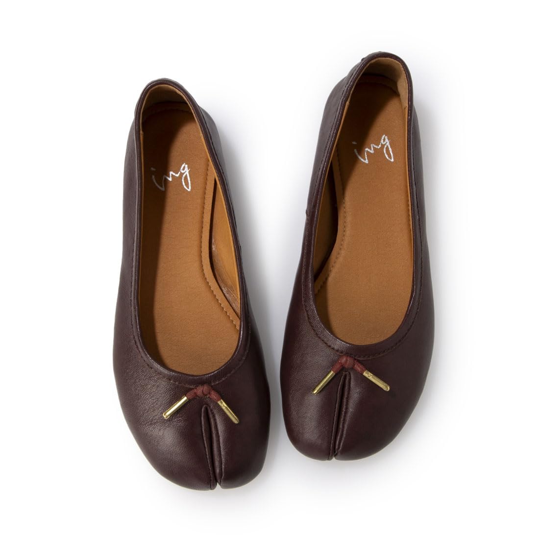 ing(イング) Women's Ballet Flat, red (Wine), 22.5 cm