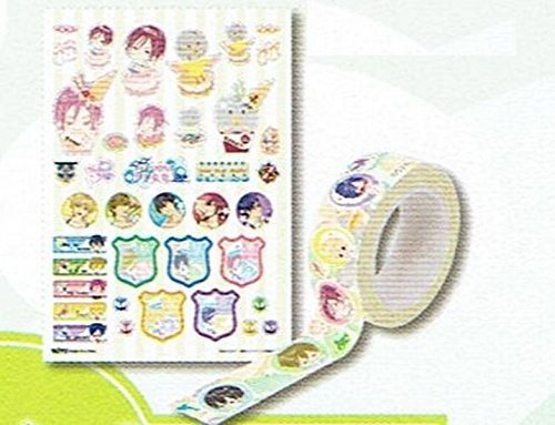 Taito lottery Free! Sweet macaron stickers and masking tape Award [Rin & Iwatobi-chan ver. Separately]