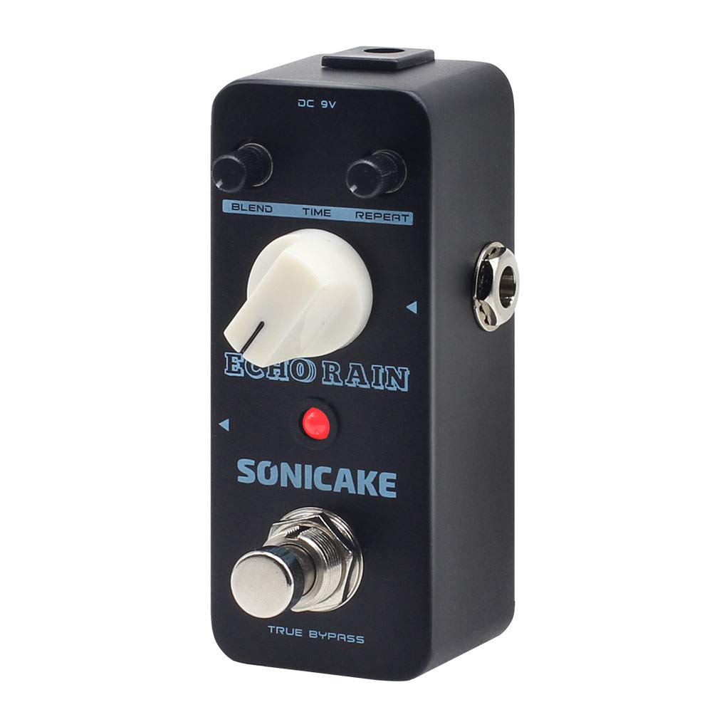 SONICAKE Analog-Style Delay Guitar Pedal - Hybrid Digital Echo Rain Delay Guitar Effects - True Bypass