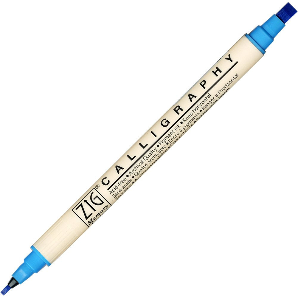 Kuretake Zig Memory System Calligraphy Marker Baby Blue