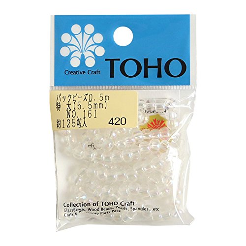TOHO 特大ビーズ 糸通しビーズ 外径約5.5mm No.161 0.5m入り