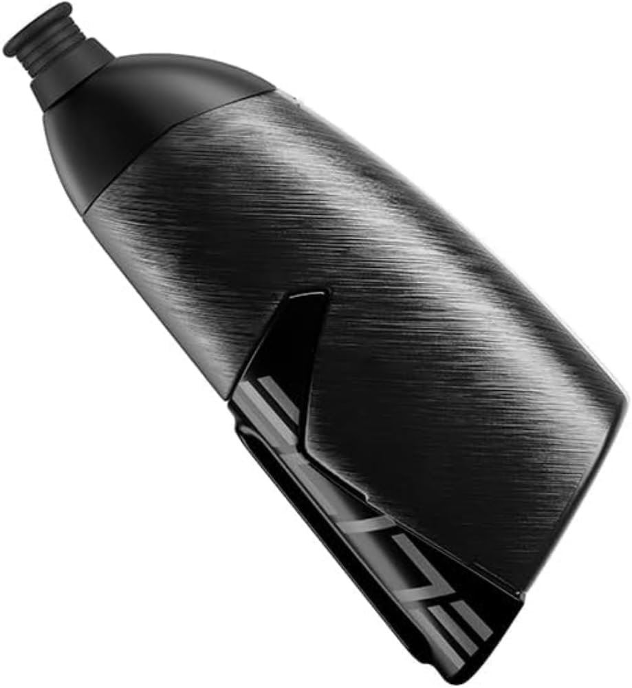 Elite Kit Crono CX 2024 – Fiberglass Cage + Aero Bottle 500ml with Push-Pull Valve – Time Trial & Triathlon Hydration System – For Road Bike & TT Bikes