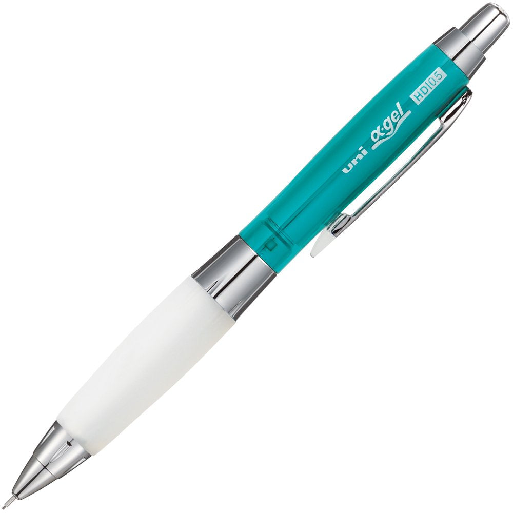 Uni Alpha-Gel Shaker Mechanical Pencil with Slightly Firm Grip 0.5mm, Chrome Green (M5618GG1PC.6)