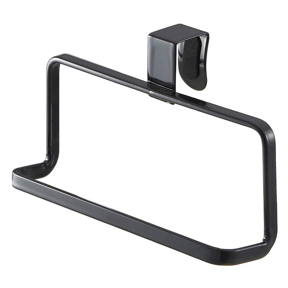 Yamazaki 6780 Kitchen Towel Hanger, Black, Approx. 6.3 x 2.8 x 3.7 inches (16 x 7 x 9.5 cm), Tower Tower, Towel Rack, Washroom