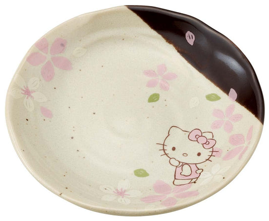 Skater CHMD1-A Mino Ware Small Plate, Hello Kitty Sakura, Sanrio, 5.2 inches (13.2 cm)
