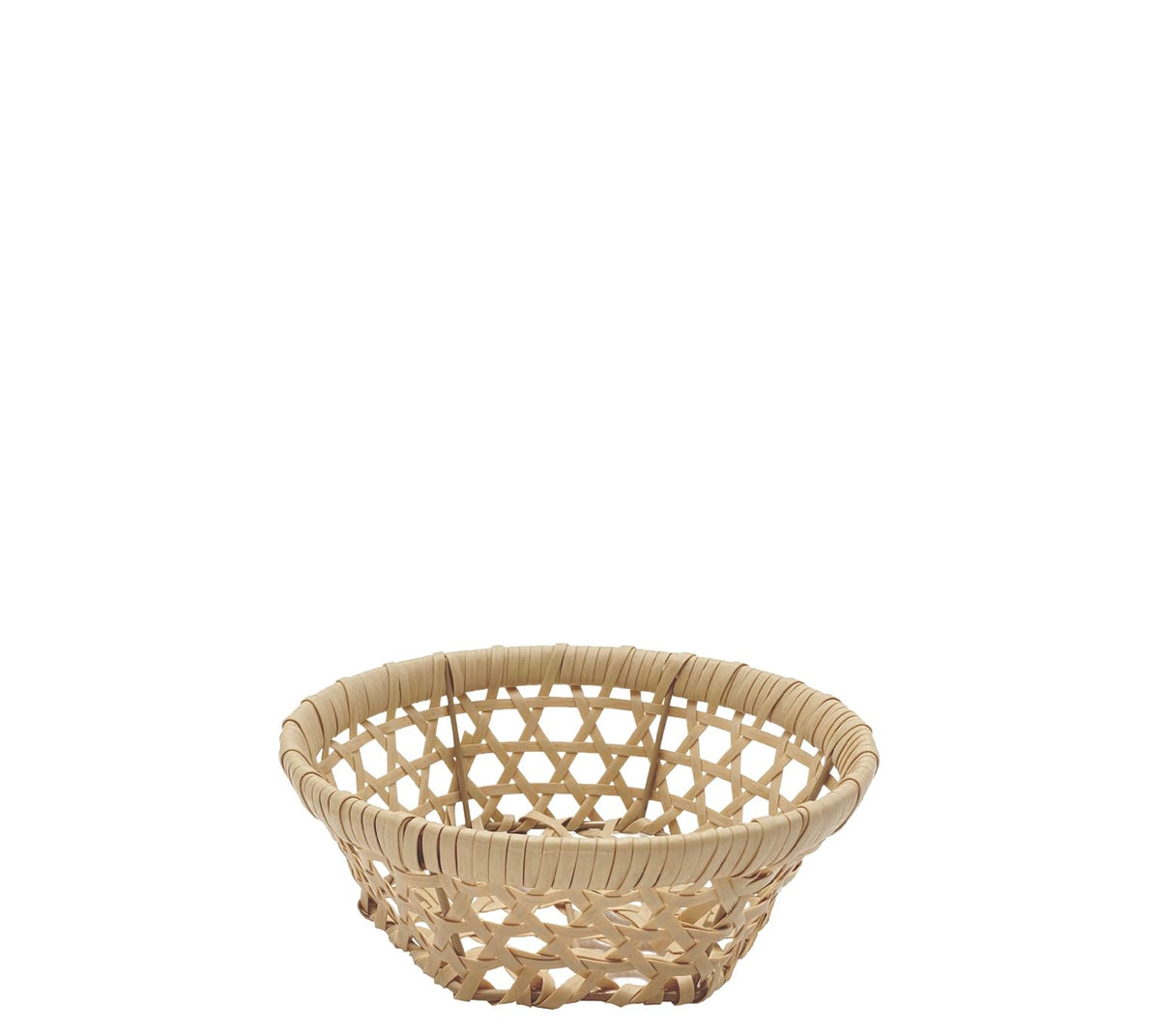 Daikai Bambs 74271 Fake PE Bamboo Basket Shallow Type, S, Natural, Φ7.9 x H3.0 inches (20 x 7.5 cm), Bottom 6.1 inches (15.5 cm) (Hexagon)