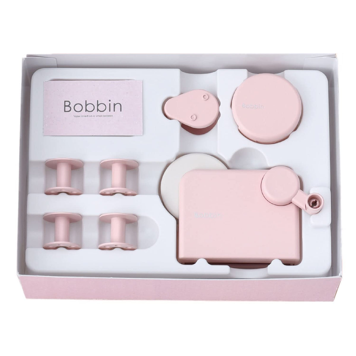 Kokuyo T-B101-L1 Masking Tape Tool Set Bobbin Limited Edition Dull Pink