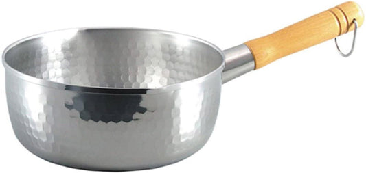 Shimomura Planning 34053 Yukihira Pot 7.9 inches (20 cm), Professional Model, Hammered, Induction Compatible, Made in Japan