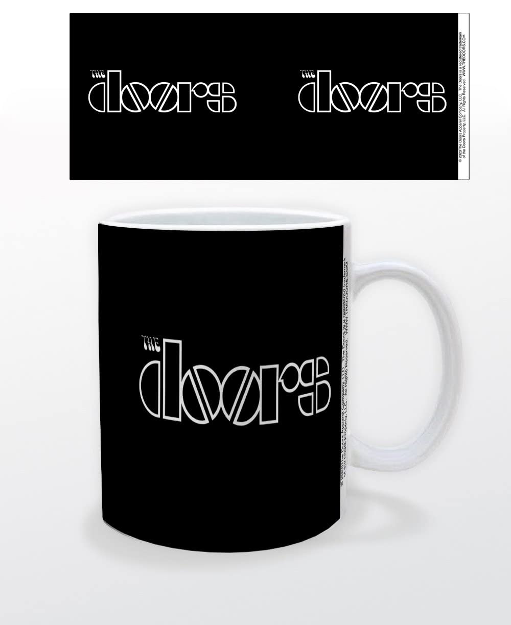Pyramid America - The Doors - Logo 11 oz. Mug - Unique Ceramic Cup for Coffee, Cocoa & Tea Drinkers - Chip Resistant & Printed Both Sides