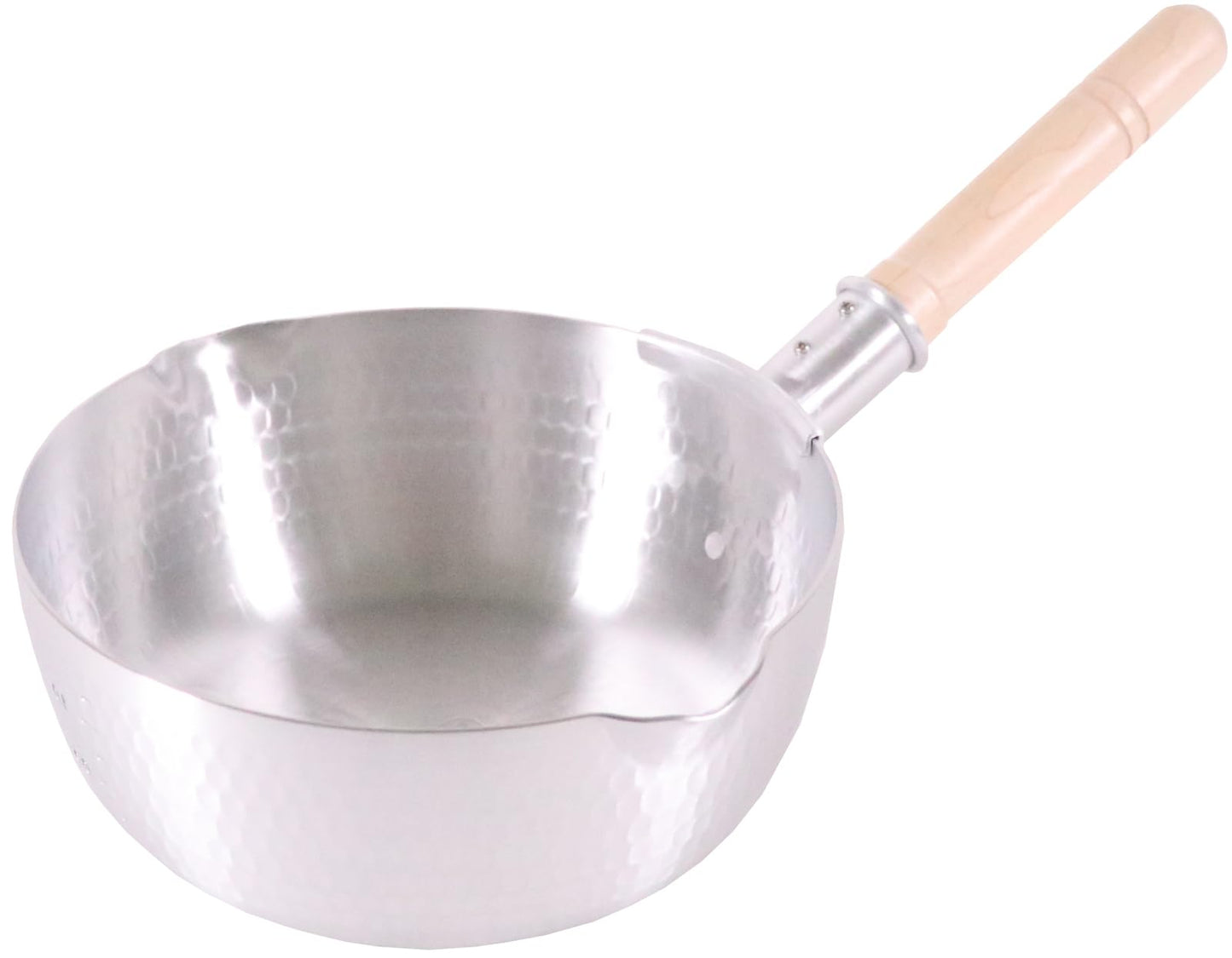 Nakao Aluminum Seisakusho Nakao Aluminum Spread, Snow Flat Pot (with Graduation), 7.1 inches (18 cm), Double Mouth