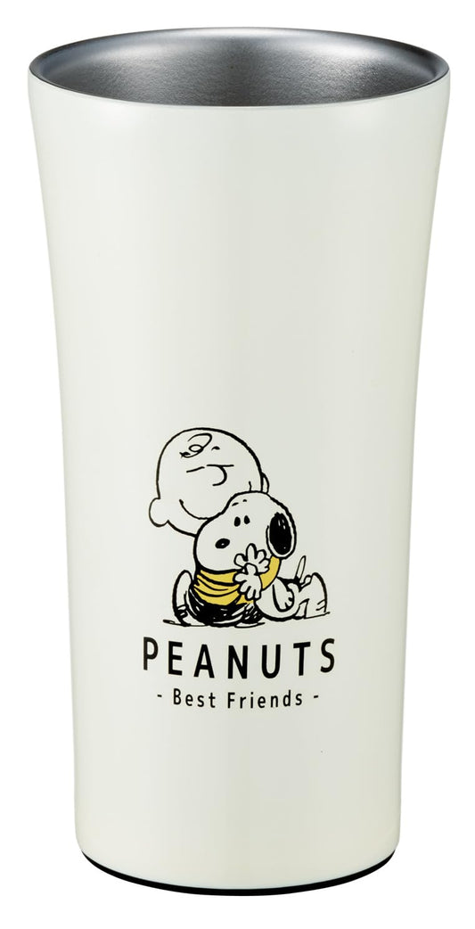 Skater 71966-A Stainless Steel Tumbler, 10.1 fl oz (300 ml), Thermal, Cold Retention, Snoopy Badge