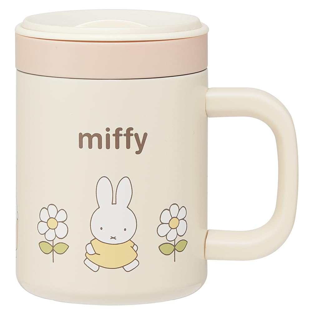 Skater STMG4NI Insulated Stainless Steel Mug with Inner Cup, Vacuum Insulated, Double Wall Construction, Miffy, 11.8 fl oz (320 ml) / 11.2 fl oz (330 ml)
