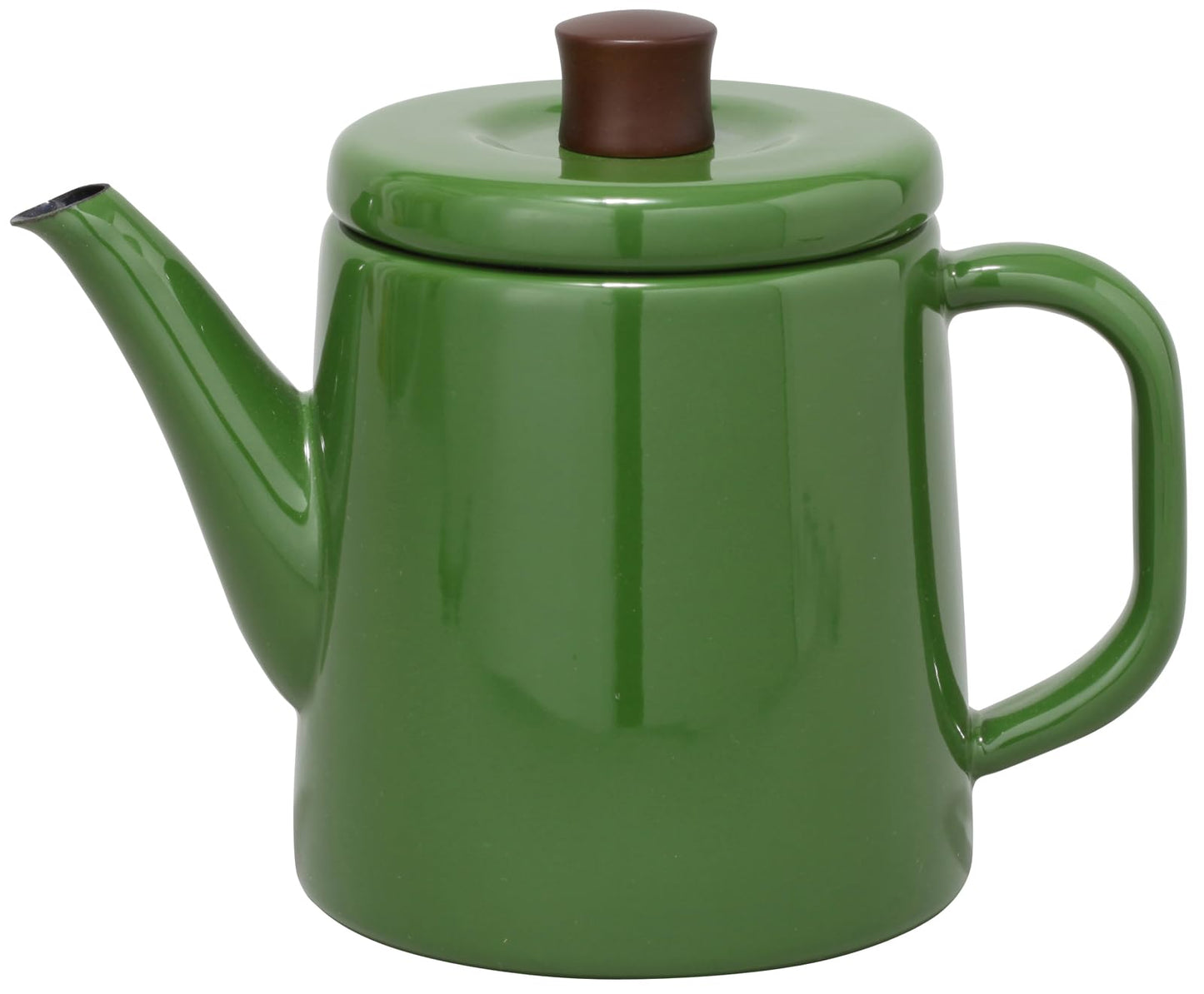 Nodahoro PTR-1.5 Kettle, Enamel, Gas Fire/Induction Compatible, Made in Japan, Potle, Green, 3.3 lbs (1.5 kg)