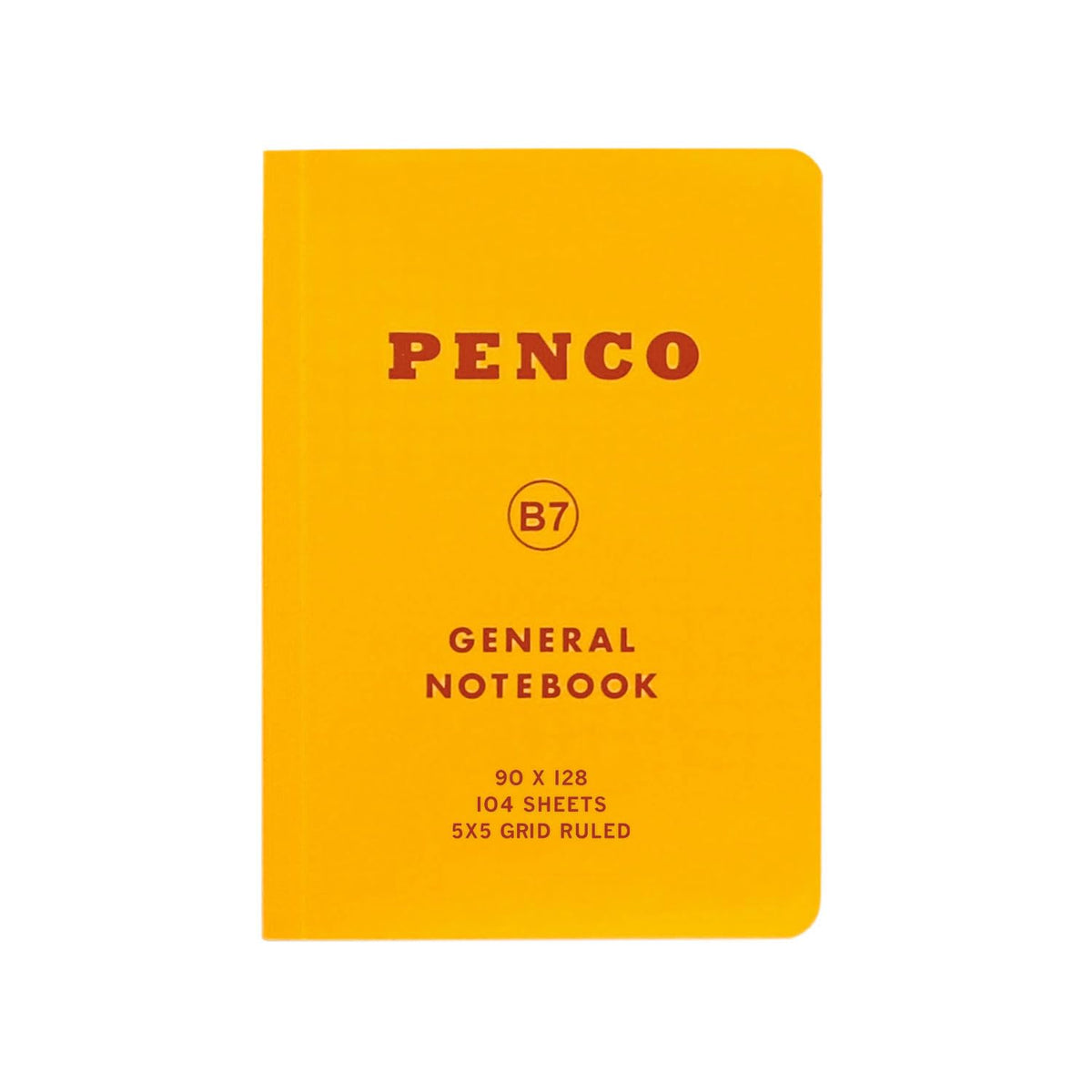 PENCO CN158 Soft PP Notebook, B7, Yellow