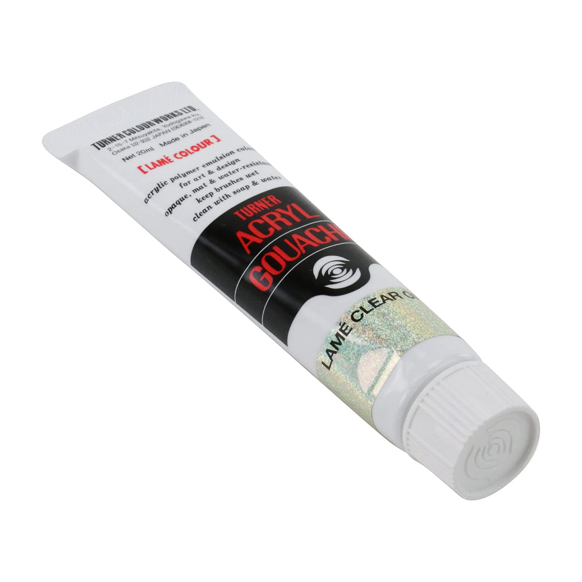 Turner Colour Works Acryl Gouache Artist Acrylic Paint - Single 20 ml Tube - Lamé Clear Opal