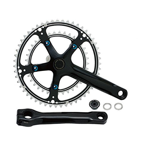 DIXNA La Crank 49 x 35T No BB, Compatible with 10/11 Tiers, Black, 5.7 inches (145 mm), Black, 5.7 inches (145 mm)