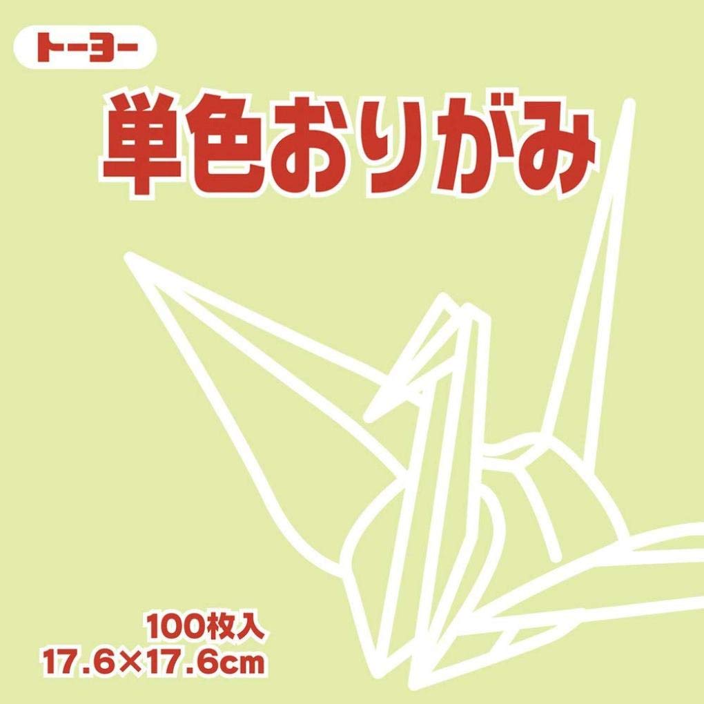 Toyo 065113 Origami Paper, Single Sided, 6.9 inches (17.6 cm) Square, Red Green, 100 Sheets