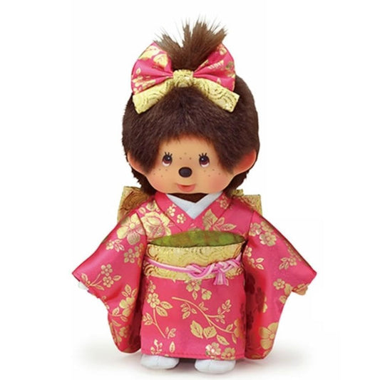 Sekiguchi Furisode Monchichi Girl 205004 H20×W15×D6 cm
