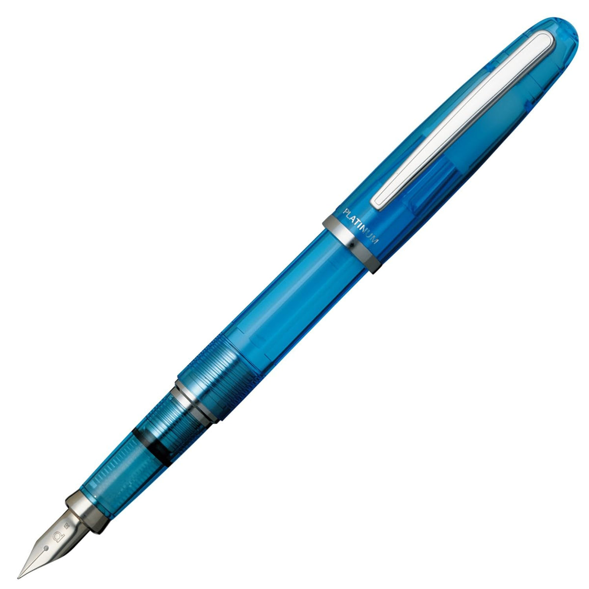 Platinum Fountain Pen Balance Crystal Blue Medium Point PGB-3000A#58-3