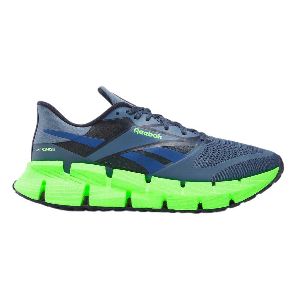 Reebok Men's Floatzig 1 Trainers, Shadow Twilight Blue Solar Lime, 11 Men