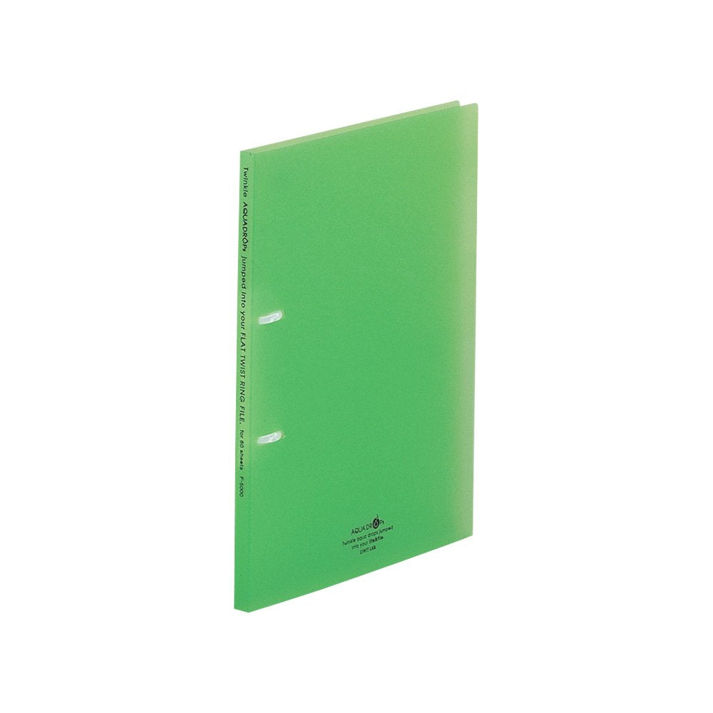 Lihit Lab., Inc. flat twist ring file A4 2 hole yellow-green F5000-6