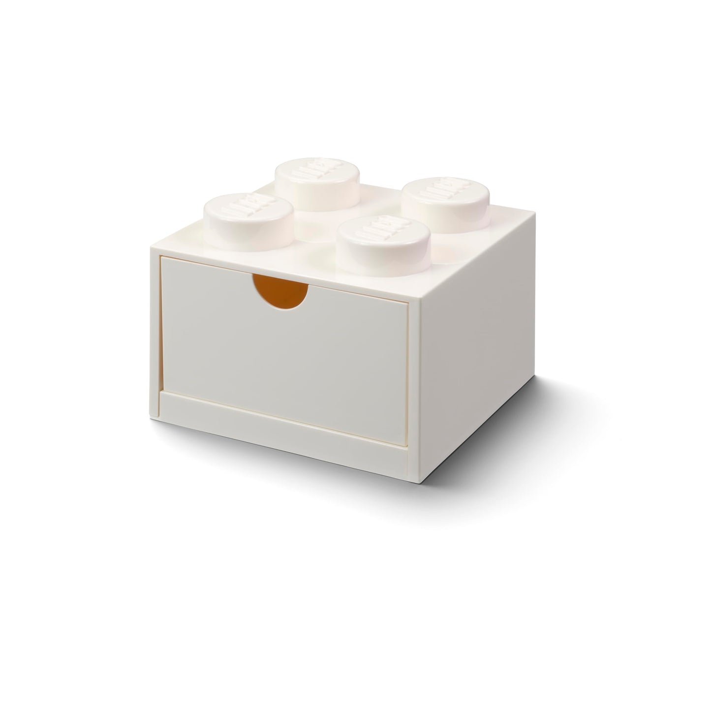 LEGO Brick Drawer 4 Knobs 1 Drawer Storage Box 6.22 x 6.22 x 4.45 in White