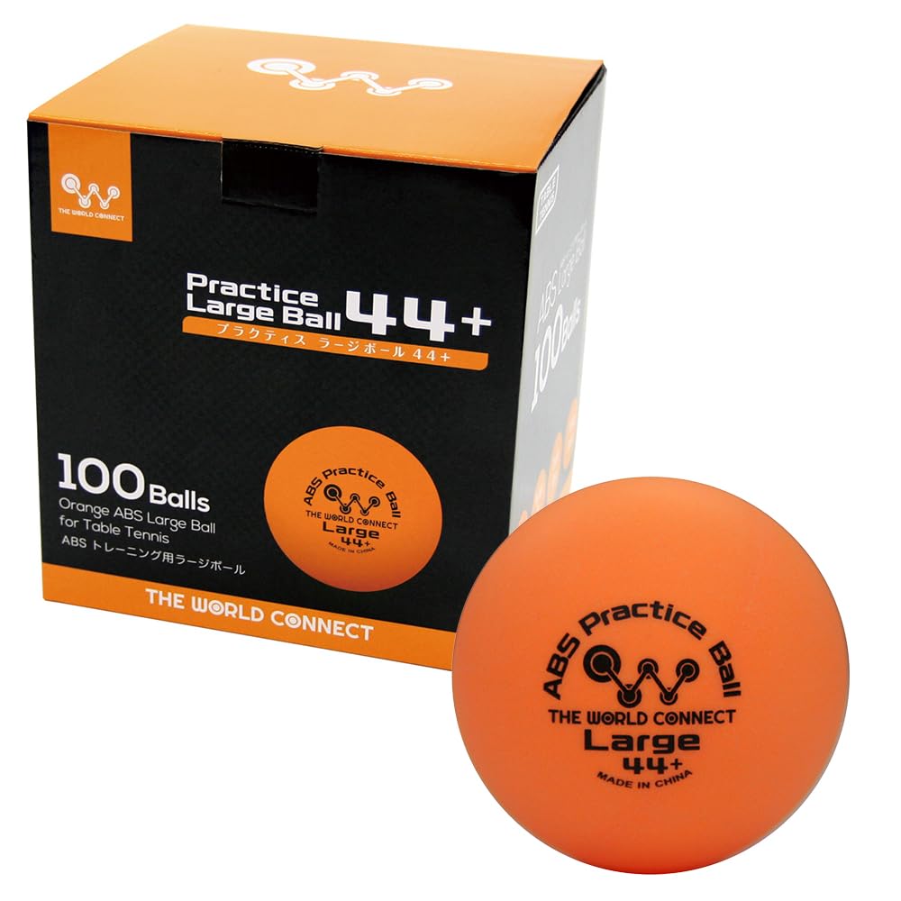 The World Connect TWC The World Connect Practice Ball, 44+ 100 Balls, Table Tennis Large Ball