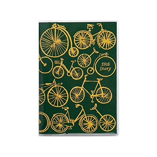 haitaido Notebook 2018 December Start Monthly B6 Bike , green