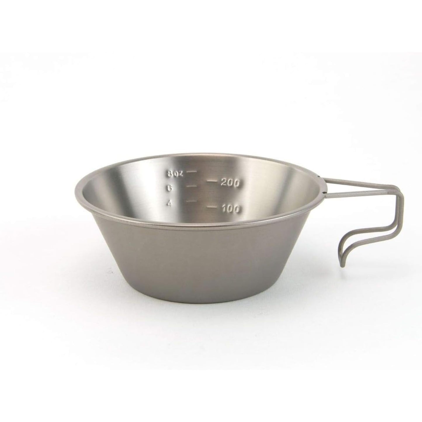 Snow Peak Titanium Sierra Cup, E-104, Japanese Titanium, Lifetime Product Guarantee, Lightweight, Compact for Camping or Backpacking