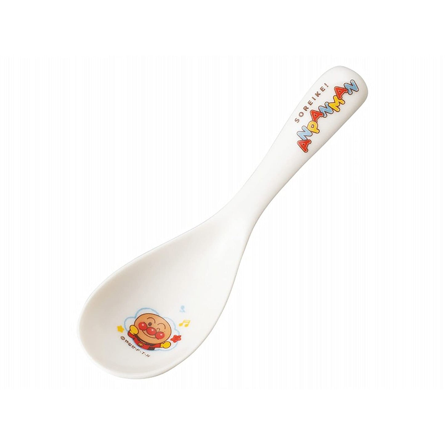 Kaneshotouki 066126 Anpanman Astragalus Spoon, 5.5 inches (14 cm), Nakayoshi Series, White