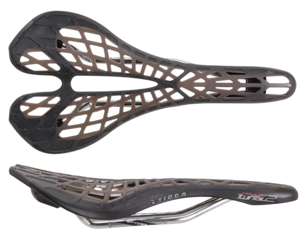 TIOGA SPYDER TWINTAIL 2 SADDLE BLACK TITANIUM RAIL