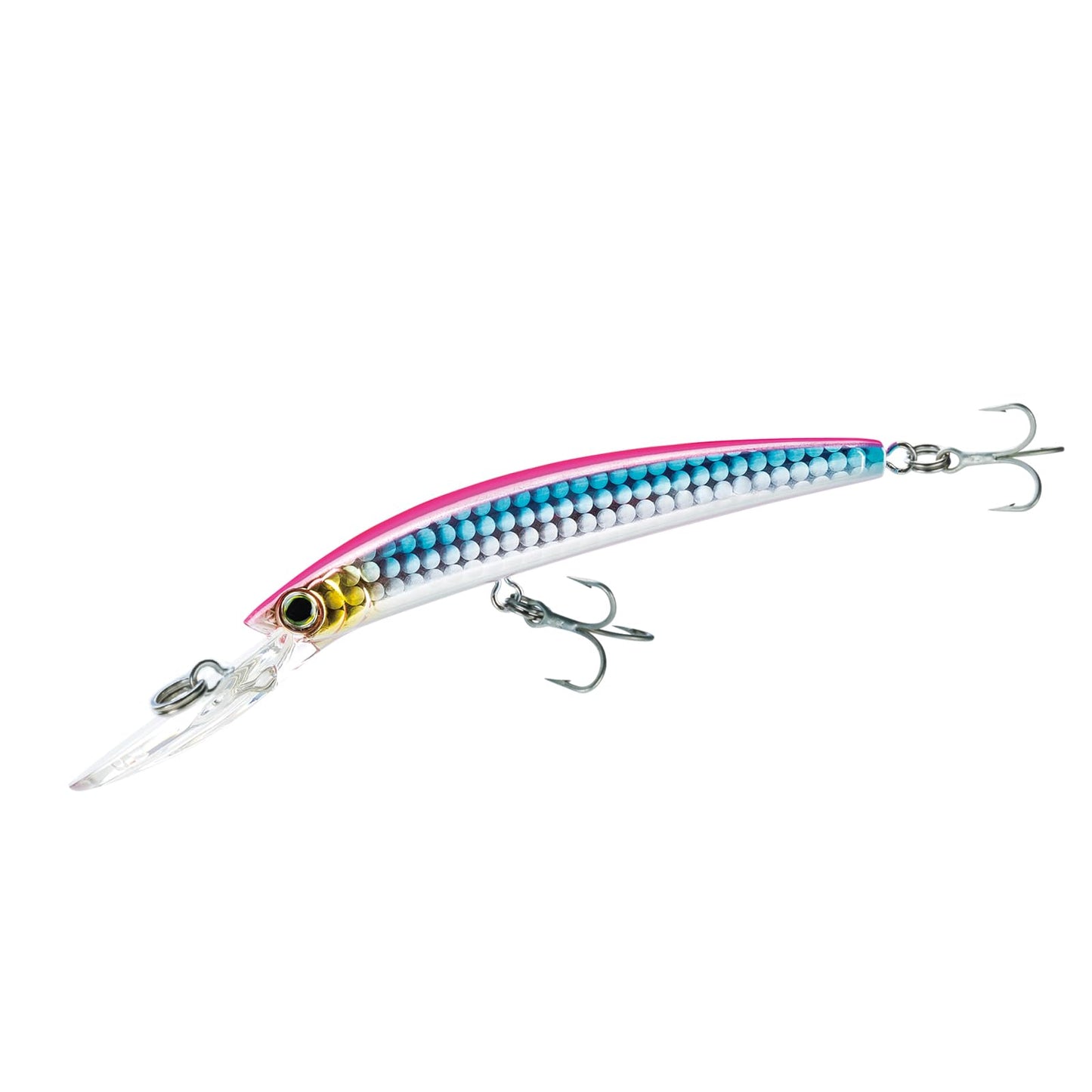 Yo-Zuri Crystal Minnow Deep Diver 110mm 4.375in Fluoro Pink