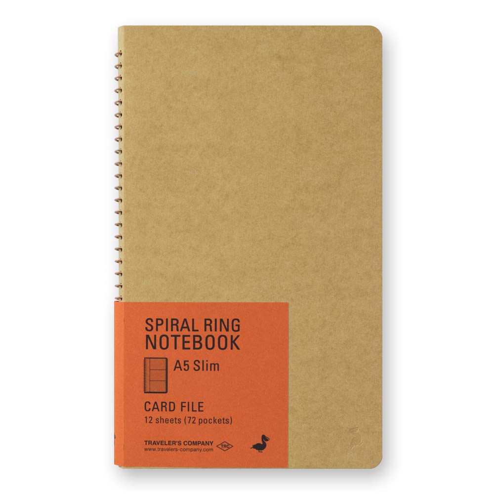 Travelers Notebook Spiral Ring A5 Slim Card File Pelican 15248006